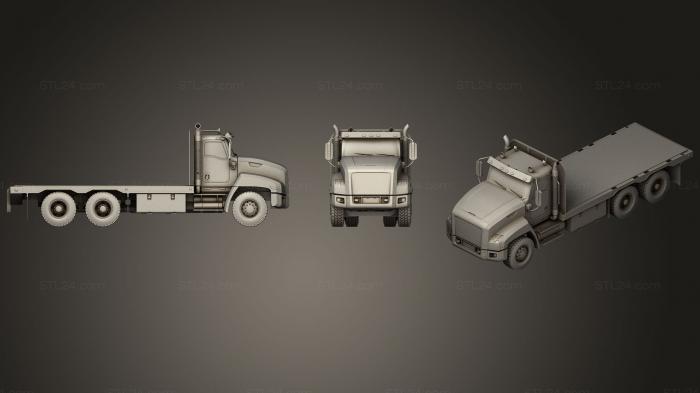 Автомобили и транспорт (Бортовой грузовик, CARS_0162) 3D модель для ЧПУ станка